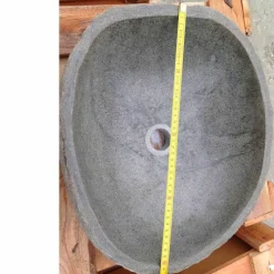 Viadurini Bathroom Steinwaschbecken-Artisan Countertop Washbasin im modernen Fluss-Naturstein - Aurea