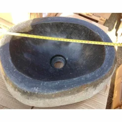 Viadurini Bathroom Steinwaschbecken-Artisan Countertop Washbasin im modernen Fluss-Naturstein - Aurea