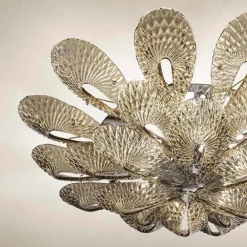 Viadurini Lighting Moderne Deckenleuchten-Artisan Deckenlampe aus venezianischem Rauchglas, Made in Italy - Minos