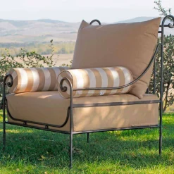 Viadurini in the Garden Garten Lounge Set-Artisan Garden Lounge mit Eisenstruktur Made in Italy - Lisotto