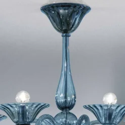Viadurini Lighting Klassische Kronleuchter-Artisan Glass Kronleuchter mit 5 Lichtern aus Venedig, Made in Italy - Margherita