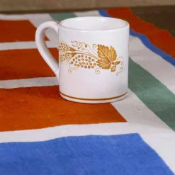 Viadurini by Marchi 1633 Runner-Artisan Hanf Tischläufer Handgemalte italienische Kunst Unikat