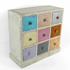 Viadurini Living Kommoden-Artisan Kommode aus Massivholz mit 9 Schubladen Made in Italy - Pierrot