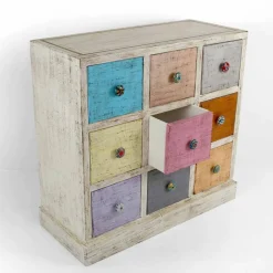 Viadurini Living Kommoden-Artisan Kommode aus Massivholz mit 9 Schubladen Made in Italy - Pierrot