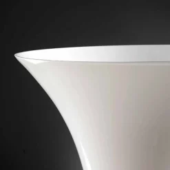 Viadurini Living Deko Vasen-Artisan Vase aus weißem mundgeblasenem Glas oder 24 Karat Gold Made in Italy - Canberra