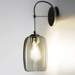 Viadurini Vetro di Venezia Murano Lampen|Moderne Wandleuchten-Artisan Wandleuchte aus mundgeblasenem Venedig Glas 16 cm - Bambus