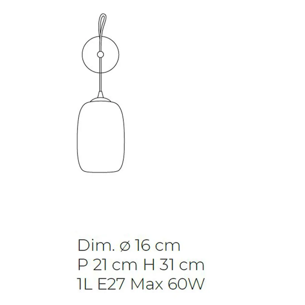 Viadurini Vetro di Venezia Murano Lampen|Moderne Wandleuchten-Artisan Wandleuchte aus mundgeblasenem Venedig Glas 16 cm - Bambus