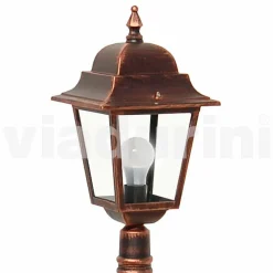 Viadurini Lighting Gartenlampion-Außen niedriger Laternenpfahl aus Aluminium, hergestellt in Italien, Aquilina