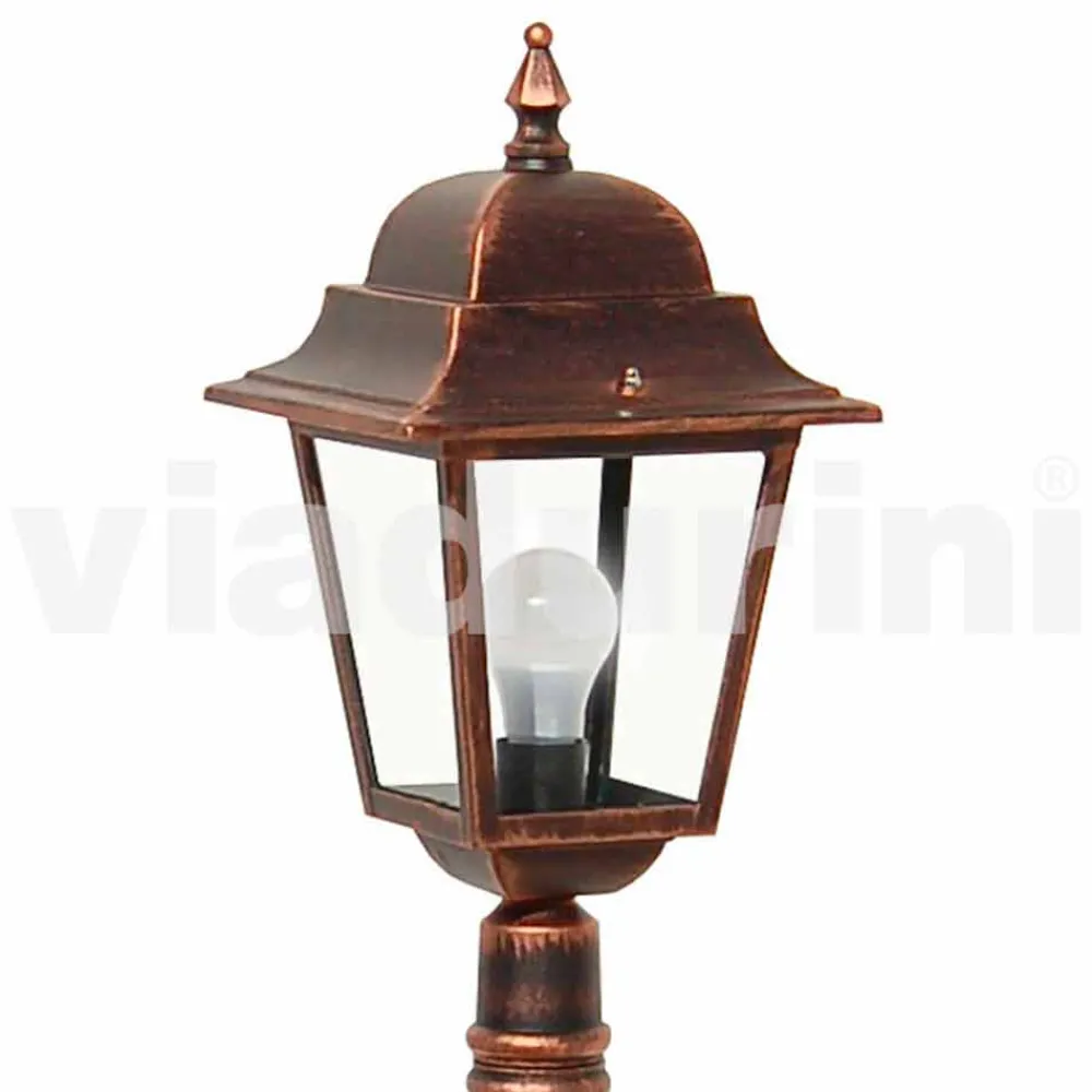 Viadurini Lighting Gartenlampion-Außen niedriger Laternenpfahl aus Aluminium, hergestellt in Italien, Aquilina