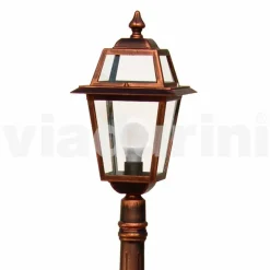 Viadurini Lighting Gartenlampion-Außen niedriger Laternenpfahl aus Aluminium, hergestellt in Italien, Kristel