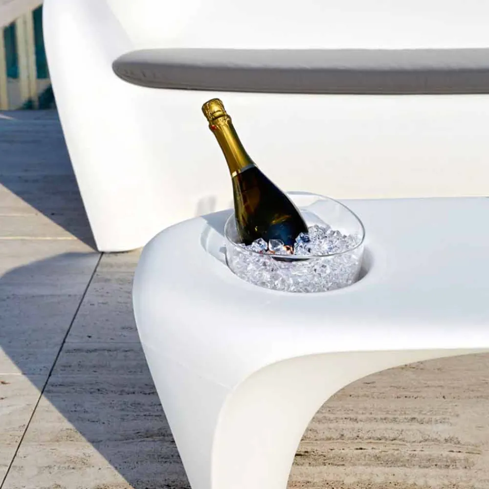 Myyour Garten Beistelltisch|Moderne Couchtische-Außen- oder Innen-Couchtisch mit Spumantiera, 2-teiliges Design - Lily von