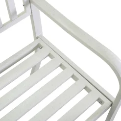 Viadurini in the Garden Gartenbänke-Außenbank aus Metall mit einziehbarem Tisch - Graffetta