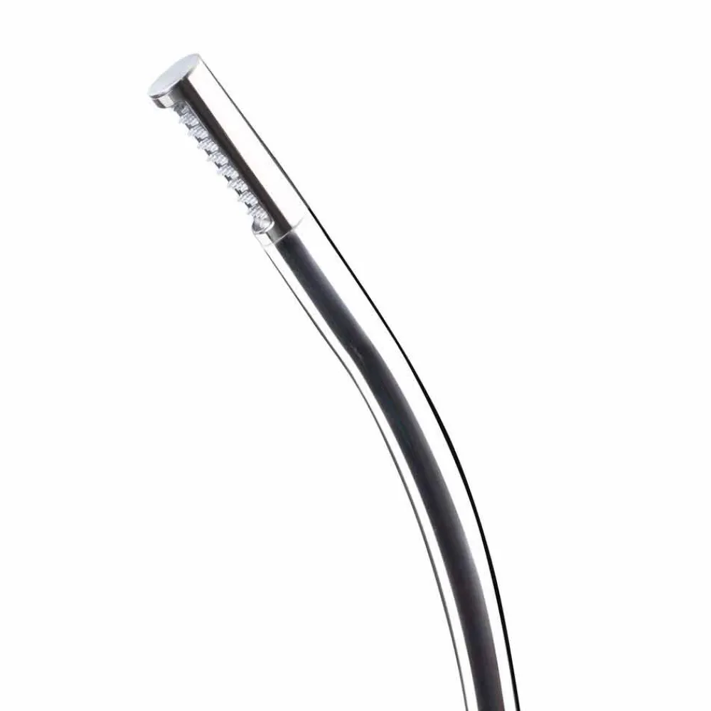 Viadurini in the Garden Gartendusche-Außenduschsäule aus Stahl mit eingebautem Duschkopf Made in Italy - Yuki