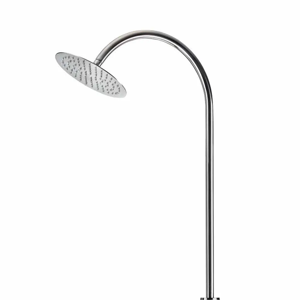 Viadurini in the Garden Gartendusche-Außenduschsäule aus verchromtem Stahl mit Mixer Made in Italy - Norton