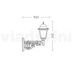Viadurini Lighting Garten-Wandlampen-Außenlampe aus Glas und Aluminium in 5 verschiedenen Ausführungen - Alchemist