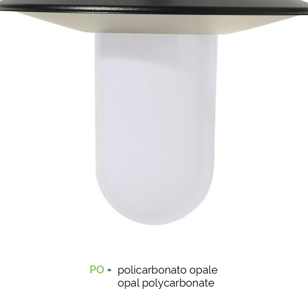 Viadurini Lighting Gartenlampion-Außenlampe im Vintage-Stil aus anthrazitfarbenem Aluminium, hergestellt in Italien – Belen