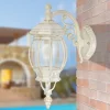 Viadurini Lighting Garten-Wandlampen-Außenlampe im Vintage-Stil aus weißem Aluminium, hergestellt in Italien – Dodo
