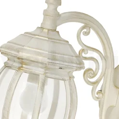 Viadurini Lighting Garten-Wandlampen-Außenlampe im Vintage-Stil aus weißem Aluminium, hergestellt in Italien – Dodo