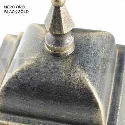 Viadurini Lighting Gartenlampion-Außenlaterne aus Aluminium und sandgestrahltem Glas Made in Italy - Alchemist