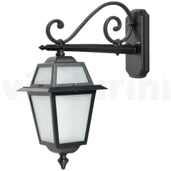 Viadurini Lighting Garten-Wandlampen-Außenlaterne aus anthrazitfarbenem Aluminium und Glas Made in Italy - Elric