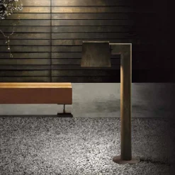 Il Fanale Gartenlampion-Außenlaterne aus antikbraunem Metall 2 Höhen - Saint Tropez von