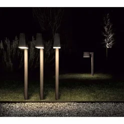 Il Fanale Gartenlampion-Außenlaterne aus antikbraunem Metall 2 Höhen - Saint Tropez von