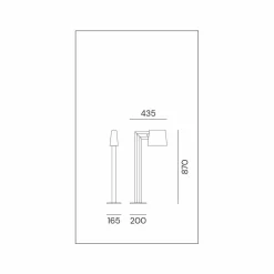 Il Fanale Gartenlampion-Außenlaterne aus antikbraunem Metall 2 Höhen - Saint Tropez von