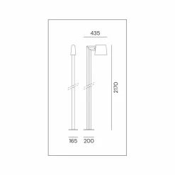 Il Fanale Gartenlampion-Außenlaterne aus antikbraunem Metall 2 Höhen - Saint Tropez von