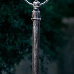 Ferroluce Gartenlampion-Außenlaterne aus handbemaltem Aluminium mit Blumendekoration - Bari