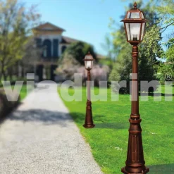 Viadurini Lighting Gartenlampion-Außenlaternenpfahl aus Aluminiumdruckguss, hergestellt in Italien, Kristel