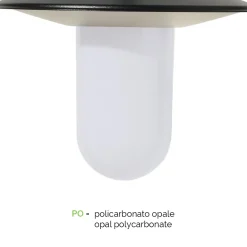 Viadurini Lighting Garten-Wandlampen-Außenleuchte aus anthrazitgrauem Aluminium, hergestellt in Italien – Belen