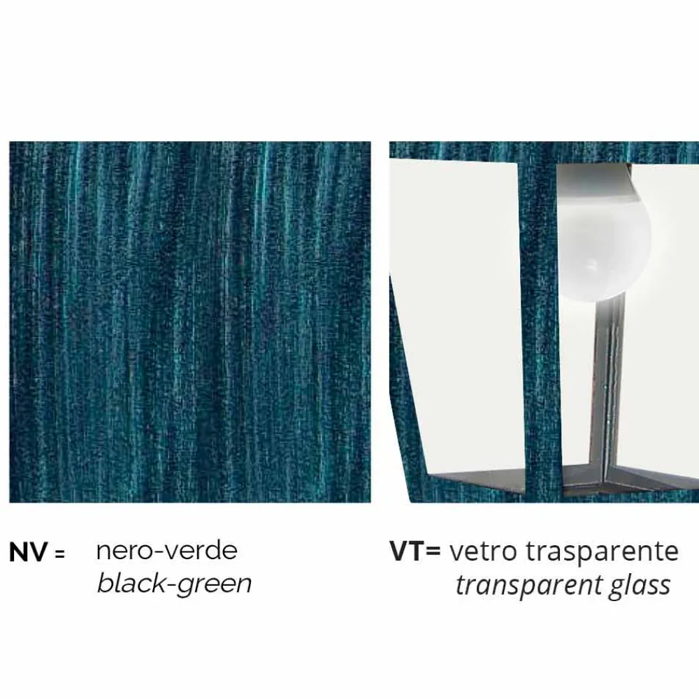 Viadurini Lighting Pendelleuchten Vintage-Außenpendelleuchte aus Aluminium, hergestellt in Italien, Aquilina