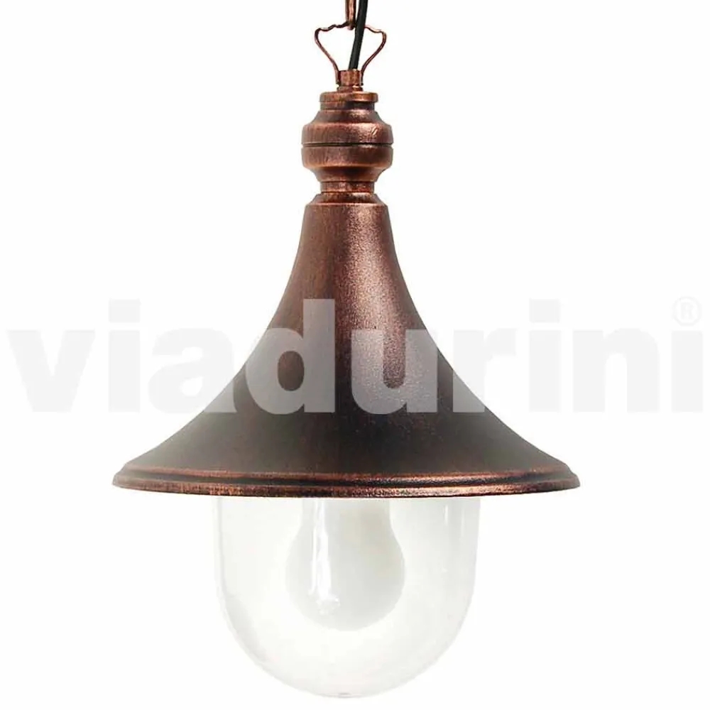 Viadurini Lighting Pendelleuchten Vintage-Außenpendelleuchte aus Aluminium, hergestellt in Italien, Anusca