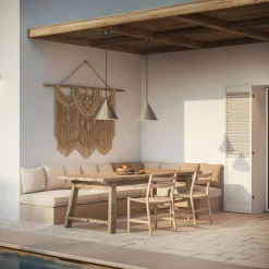 Viadurini Lighting Pendelleuchten Vintage-Außenpendelleuchte aus Messing, hergestellt in Italien – Rain