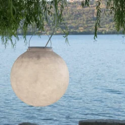 In-es.artdesign Design Beleuchtung-Außenpendelleuchte Luna Out in Nebulite