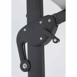 Viadurini in the Garden Gartenschirm-Außenschirm 4x4 aus hellgrauem Polyester und Aluminium - Daniel