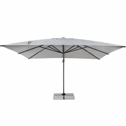Viadurini in the Garden Gartenschirm-Außenschirm 4x4 aus hellgrauem Polyester und Aluminium - Daniel