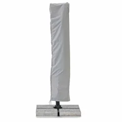 Viadurini in the Garden Gartenschirm-Außenschirm 4x4 aus hellgrauem Polyester und Aluminium - Daniel