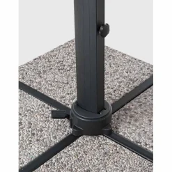 Viadurini in the Garden Gartenschirm-Außenschirm 4x4 aus hellgrauem Polyester und Aluminium - Daniel