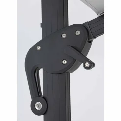 Viadurini in the Garden Gartenschirm-Außenschirm, 3x3 mit hellgrauem Stoff und anthrazitfarbener Struktur - Dalton