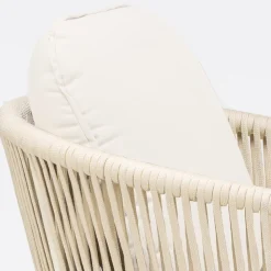 Viadurini in the Garden Holzsessel-Außensessel aus Teakholz und Polyethylengewebe - Jhon