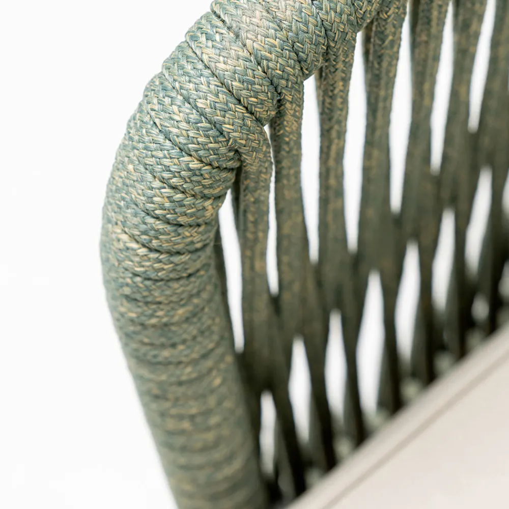 Viadurini in the Garden Holzsessel-Außensessel aus Teakholz und Polyethylengewebe - Jhon