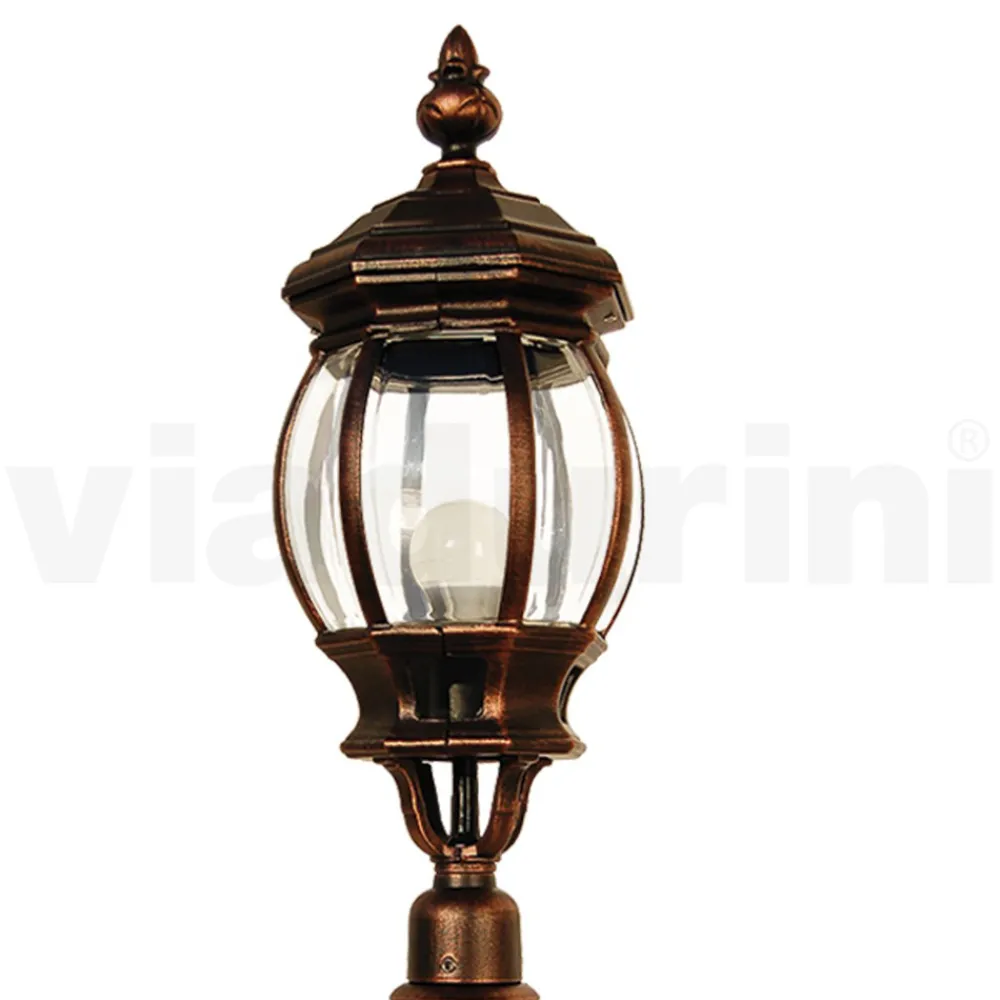 Viadurini Lighting Gartenlampion-Außenstehlampe im Vintage-Stil aus Aluminium, hergestellt in Italien – Leona