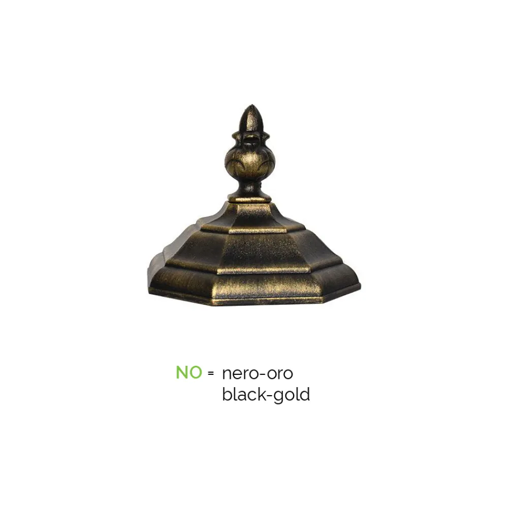 Viadurini Lighting Gartenlampion-Außenstehlampe im Vintage-Stil aus Aluminium, hergestellt in Italien – Leona