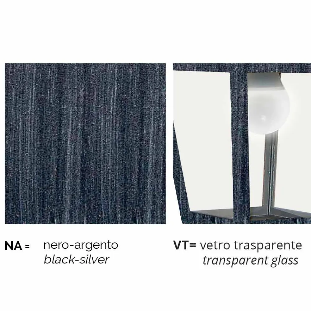 Viadurini Lighting Gartenlaternen-Außenstehleuchte aus Aluminium, made in Italy, Kristel