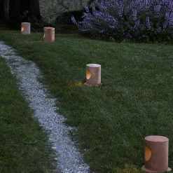 Toscot Gartenlaternen-Außenstehleuchte aus farbigem Ton U-Boat -