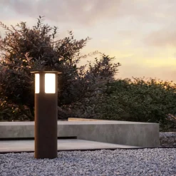 Il Fanale Gartenlampion-Außenstrahler aus Eisen mit Hut Made in Italy - Porto by