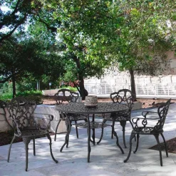 Viadurini in the Garden Gartenstühle Metall-Außenstuhl aus matt lackiertem Aluminium, 2 Stück - Casiro