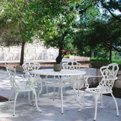 Viadurini in the Garden Gartenstühle Metall-Außenstuhl aus matt lackiertem Aluminium, 2 Stück - Casiro