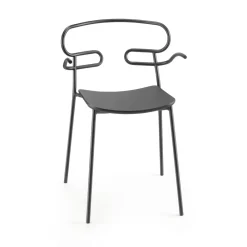 Viadurini in the Garden Gartenstühle Metall-Außenstuhl aus Metall und Polyurethan Hergestellt in Italien, 2 Stück - Trosa